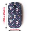2.4G Wireless Mouse with Cute Pattern Design for All Laptops and Desktops with Nano Receiver - cat Pruple Heart view 2