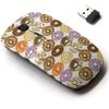 2.4G Wireless Mouse with Cute Pattern Design for All Laptops and Desktops with Nano Receiver - Different Glazed Donuts view 1