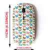 2.4G Wireless Mouse with Cute Pattern Design for All Laptops and Desktops with Nano Receiver - Beautiful Butterflies view 2