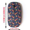 2.4G Wireless Mouse with Cute Pattern Design for All Laptops and Desktops with Nano Receiver - Foxes Strawberries Forest view 2
