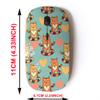 2.4G Wireless Mouse with Cute Pattern Design for All Laptops and Desktops with Nano Receiver - Consists levitation Cats view 2