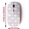 2.4G Wireless Mouse with Cute Pattern Design for All Laptops and Desktops with Nano Receiver - Bears Clouds Scandinavian view 2