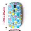 CJCBROES 2.4G Wireless Mouse with Cute Pattern Design for All Laptops and Desktops with Nano Receiver - Colorful Balloons Cute view 2