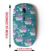 2.4G Wireless Mouse with Cute Pattern Design for All Laptops and Desktops with Nano Receiver - Childish Illustration Castle view 2