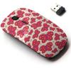 2.4G Wireless Mouse with Cute Pattern Design for All Laptops and Desktops with Nano Receiver - Butterfly Blood view 1