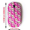 2.4G Wireless Mouse with Cute Pattern Design for All Laptops and Desktops with Nano Receiver - Drawn Cute lama Heart view 2