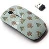 2.4G Wireless Mouse with Cute Pattern Design for All Laptops and Desktops with Nano Receiver - Decorative Trees view 1
