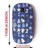2.4G Wireless Mouse with Cute Pattern Design for All Laptops and Desktops with Nano Receiver - Christmas decorationshand Drawn view 2