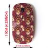 2.4G Wireless Mouse with Cute Pattern Design for All Laptops and Desktops with Nano Receiver - Cute Winter Snowman view 2