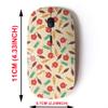 2.4G Wireless Mouse with Cute Pattern Design for All Laptops and Desktops with Nano Receiver - Food Icons view 2