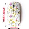 2.4G Wireless Mouse with Cute Pattern Design for All Laptops and Desktops with Nano Receiver - Different Plants Birds view 2