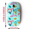 2.4G Wireless Mouse with Cute Pattern Design for All Laptops and Desktops with Nano Receiver - Autumn Floral Memphis Geometric view 2