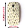 2.4G Wireless Mouse with Cute Pattern Design for All Laptops and Desktops with Nano Receiver - Cute Koala Leaves on Yellow view 2