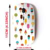 2.4G Wireless Mouse with Cute Pattern Design for All Laptops and Desktops with Nano Receiver - Cute Summer ice view 2