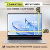 [2 Pack] 17 Inch Anti Blue Light Screen Protector with Camera Cover Compatible for HP/Dell/Acer/Asus/Samsung/Lenovo/Toshiba/Sony/MSI/LG/Razer Blade, Removable 16:10 Aspect Screen Protector view 2