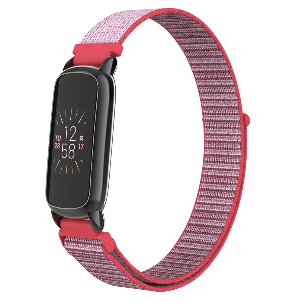 KangPlus Nylon Watch Band Compatible with Fitbit Luxe,Slim Soft Skin-Friendly Comfortable Sport Wristband Nylon Watch Straps Adjustable 5.5-7.9 inch for Women Men