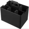 JEJ Astage Storage Box, Desk Tote, Desk Organizer, Stacked, Made in Japan, Black, Width 10.2 x Depth 7.4 x Height 5.7 inches (26 x 18.8 x 14.5 cm) view 1
