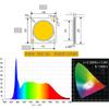 High Brightness 140lm/W CRI 95Ra 5600K 100W LED Chip 2240 COB 2828 Brass Base for Photo Video Photography Bulb Lighting view 2