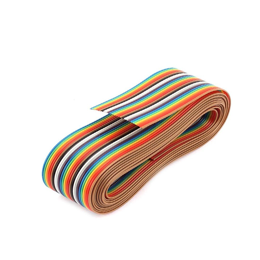 New Lon0167 2.65M Long 1.27mm Pitch 26P Colorful Connecting Testing Flat Wire Cable(2.65M langes 1.27mm buntes Verbindungsprfungs-Flachband-Draht-Kabel des Abstand-26P