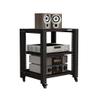 dxjsf Audio Bracket Roller TV Bracket Media Components Multi-Layer Audio Bracket Speaker Cabinet 2/3/4 Layer (Black Wood Grain) (Size : S2) view 1