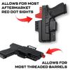 Bravo Concealment Torsion IWB Gun Holster for Glock 19/17 - with Tactical Weapon Light TLR-1 HL - Adjustable Retention, Inward Cant, and Comfortable Fit or Open or Concealed Carry view 2