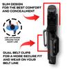 Bravo Concealment Torsion IWB Gun Holster for Glock 19/17 - with Tactical Weapon Light TLR-1 HL - Adjustable Retention, Inward Cant, and Comfortable Fit or Open or Concealed Carry view 3