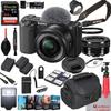 Sony ZV-E10 Mirrorless Camera with 16-50mm Lens ILCZV-E10L/B (Black) Bundle + Extreme Speed 64GB Memory + Accessories view 1