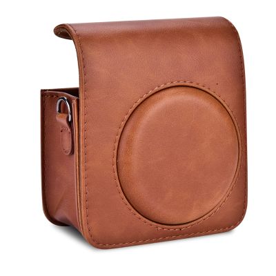 BTIHCEUOT Camera Case Bag, Lightweight Portable 3 Colors Soft Camera Bag Protective for Instax Mini 70 with Strap (Brown)