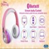 eKids Disney Princess Bluetooth Headphones with EZ Link, Wireless Headphones with Microphone and Aux Cord, Kids Earphones for School, Home, or Travel view 3