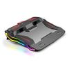 SMSOM Laptop Cooling Pad, Laptop Cooling Stand with Faster Heat Dissipation, Colorful Lights, Adjustable Mount Stand, Suitable for 12-18 Inch Laptop, Black view 1