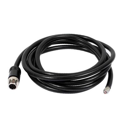 New Lon0167 M12 Male Straight 12 Pins Connector Aviation Shielded Electrical Cable 2M(M12 - Stecker, gerade, 12 - polig, Stecker, geschirmt, elektrisches Kabel 2M