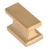 Southern Hills Gold Cabinet Knobs - Pack of 5 - Brushed Gold Dresser Knobs - Kitchen Knobs for Cabinets and Drawers - Modern Cabinet Knobs - Drawer Pulls & Cabinet Hardware SHKM001-NSG-5 view 1