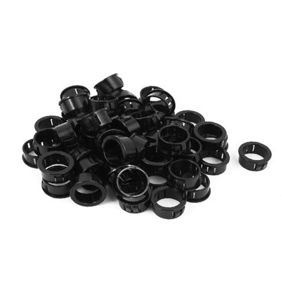 New Lon0167 50 PCS 22mm Mounted Dia Snap in Cable Hose Bushing Grommet Protector Black(50 STCKE 22mm Durchmesser Dia Snap in Kabelschlauchbuchse Tllenschutz schwarz
