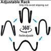 Flexible Over The Seat Hard Hat Rack Hard Hat Holder Hard Hat Hanger for Vehicle Truck Car Headrest Hangers - Universal Adjustable Hooks for Bags, Coats, Purses - 2 Pack - No Hard Hat view 3