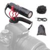 Foto&Tech Shotgun Mic Universal Video Microphone w/Shock Mount Deadcat Windscreen and Carrying Pouch Compatible with Smartphones Android Tablets Canon EOS Nikon Small Camera Camcorders Recorders view 1