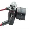 Vi Vante Camera Quick Release Set for Cameras w/Round Strap lugs Titanium split Rings (Flat Gray) carabiner clip connector disconnect camera neck strap view 4