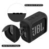 TXesign Silicone Case Cover for JBL Go 3 Portable Speaker with Removable Strap for Bike Golf Cart Travel Carrying Case Protective Sleeve Speaker Cover (Black) view 3