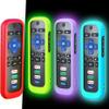 4 Pack Remote Case, Battery Cover for TCL Roku Smart TV Steaming Stick Remote, Silicone Protective Controller Universal Sleeve Skin Glow in the Dark Green Blue Purple Red view 1