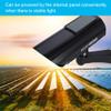 Solar Powered Dummy Camera High Simulation Outdoor CCTV Surveillance Fake Camera Simulation Monitor Camera for Security(Black) view 2