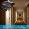 Solar Powered Dummy Camera High Simulation Outdoor CCTV Surveillance Fake Camera Simulation Monitor Camera for Security(Black) view 4
