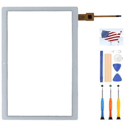 10.1" for Lenovo Tab M10 HD X505 TB-X505 TB-X505F TB-X505L TB-X505N Touch Screen Digitizer Sensor Full Glass Panel Replacement Repair Parts Kit with Adhesive Tape + Tools(Not LCD) (White)