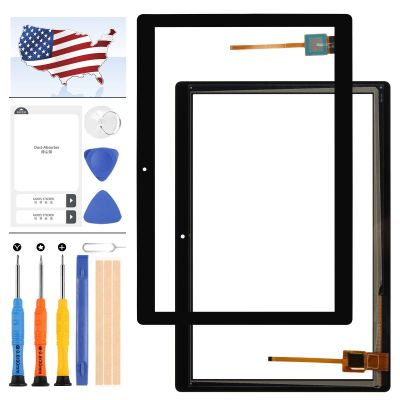 10.1" for Lenovo Tab M10 HD X505 TB-X505 TB-X505F TB-X505L TB-X505N Touch Screen Digitizer Sensor Full Glass Panel Replacement Repair Parts Kit with Adhesive Tape + Tools(Not LCD) (Black)