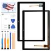 10.1" for Lenovo Tab M10 HD X505 TB-X505 TB-X505F TB-X505L TB-X505N Touch Screen Digitizer Sensor Full Glass Panel Replacement Repair Parts Kit with Adhesive Tape + Tools(Not LCD) (Black) view 1