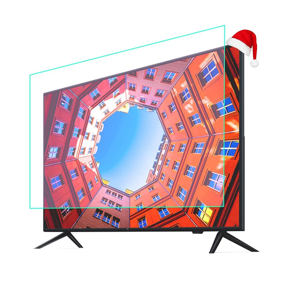 AIZYR Anti Blue Light TV Screen Protector, TV Screen Frosted Film Anti-Radiation Rate Up to 90% for Relieve Eye Strain,75 in/64.8 * 36.6 in