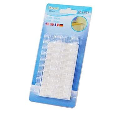 20pcs Finisher Wire Clamp Wire Organizer Cable Clip Buckle Clips Ties Fixer Fastener Holder Data Telephone Line USB Winder (Color : Transparency 20)