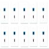 RiteAV - 1 Port HDMI 1 Port Cat6 Ethernet Blue Wall Plate - Bracket Included - 10 Pack view 1