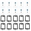RiteAV - 1 Port HDMI 1 Port Cat6 Ethernet Blue Wall Plate - Bracket Included - 10 Pack view 4