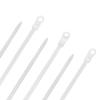 12 Inch Nylon White Mount Head Cable Tie,120 Lbs Tensile, 100-Pack view 1