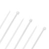 4-Inch Nylon Cable Ties, White, 18 lbs, 100 Pack view 1
