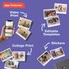Fujifilm Instax Link Wide Printer - Mocha Gray view 3